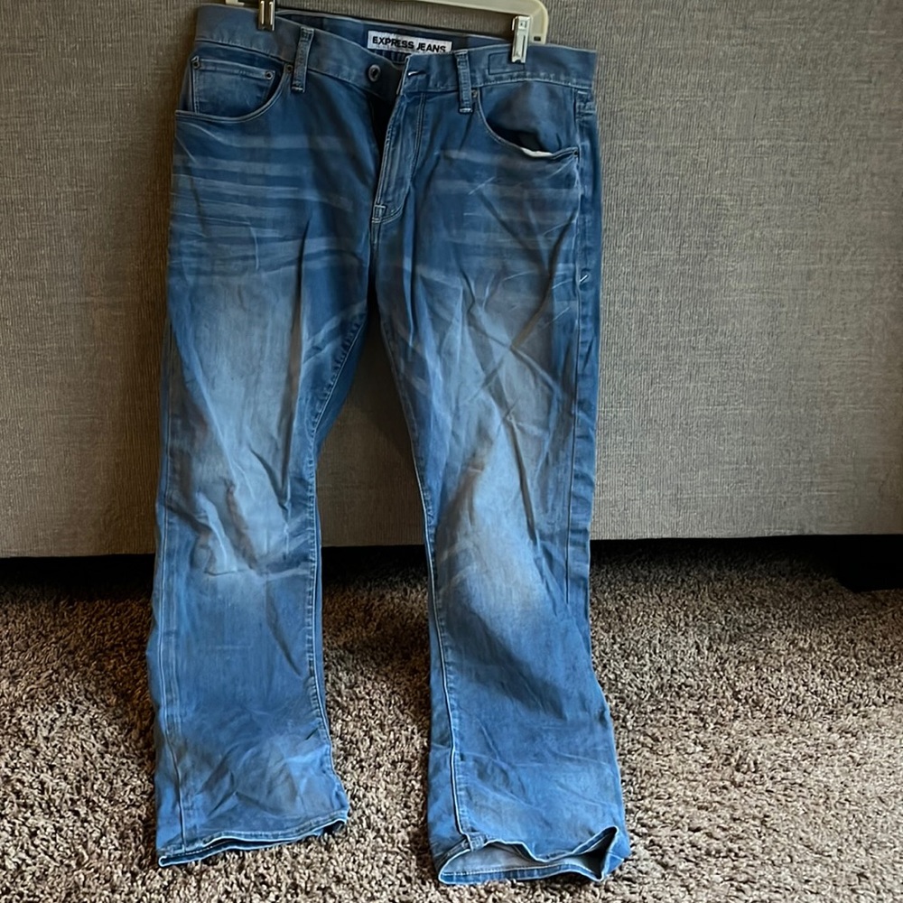 Express Rocco Slim Fit Skinny Leg Men’s 33/32 Blue Jeans